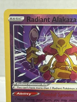 Radiant Alakazam Silver Tempest Ultra Rare Pokemon TCG 059/195 Sword & Shield - Image 2