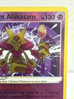 Radiant Alakazam Silver Tempest Ultra Rare Pokemon TCG 059/195 Sword & Shield - Image 3