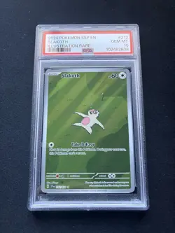 PSA 10 | SLAKOTH | 212/191 | POKEMON - SURGING SPARKS - SSP | ILLUSTRATION RARE - Image 1