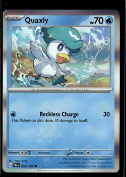 Pokemon Quaxly 50/193 Paldea Evolved Holo Promo LP - Image 1