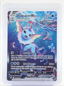 VAPOREON VMAX 2021 POKEMON SWORD & SHIELD BLACK STAR PROMO F #SWSH182 Q6463 - Image 1