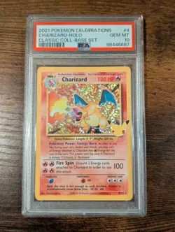 Pokemon Celebrations Charizard 4/102 Holo Base Set Classic Collection PSA 10 - Image 1