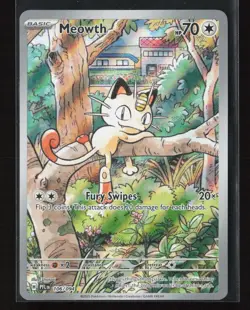 Meowth 106/094 ME02: Phantasmal Flames Illustration Rare Pokemon TCG NM - Image 1