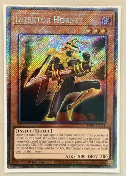 Inzektor Hornet 1st Edition Platinum Secret Rare RA04-EN171 Yu-Gi-Oh - Image 1
