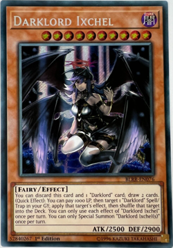 Yu-Gi-Oh - DARKLORD IXCHEL - BLRR-EN076 1st Ed. - SECRET RARE - NM/M - Image 1