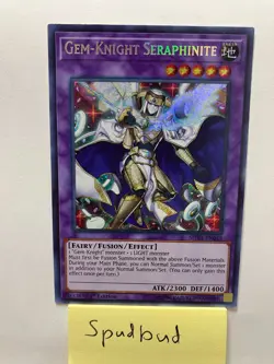 Gem-Knight Seraphinite Secret Rare SHVA-EN048 (Lightly Played 1st Edition) - Image 1