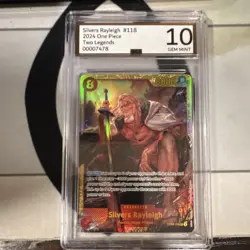 One Piece Card Game Silvers Rayleigh Two Legends 118 Foil DCI 10 - Image 1