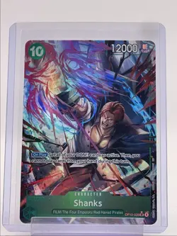 SHANKS 2025 ONE PIECE CARRYING ON WILL ALT ART SUPER RARE #OP13-028 Q3688 - Image 1