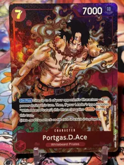 PORTGAS D ACE - One Piece OP02-013 - AA Alt Art Super Rare SR - Paramount War - Image 1