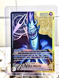 Gecko Moria (Alternate Art) OP14-080 Leader One Piece The Azure Sea's Seven - Image 1