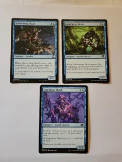 7 Card Blue Zombie Lot MtG - Image 2