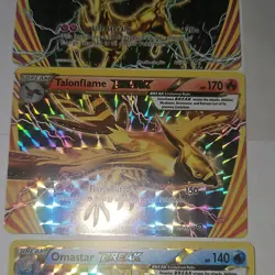 Pokemon TCG BREAK Xerneas Talonflame Omastar Holo steam siege Card Lot - Image 3