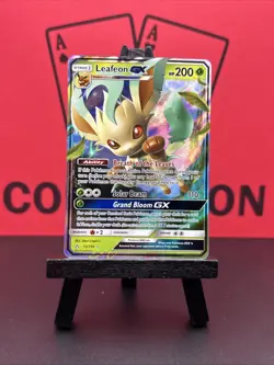 Pokemon Card Leafeon GX 13/156 Ultra Prism Half Art Rare - NM - Image 2