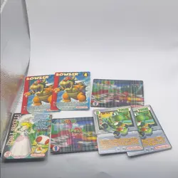 Nintendo Super Mario Bros VTG Y2K Trading Card Lot: Hologram Yoshi Bowser Peach - Image 1