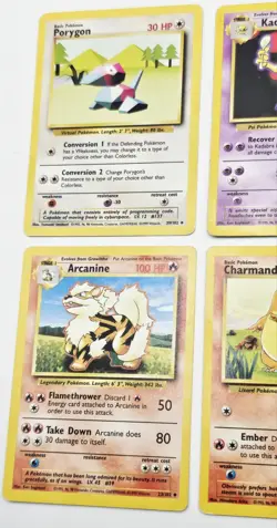 Vintage Pokemon Lot Of 6 Cards WOTC Base Set Charmander Seel Kadabra MP-DMG - Image 4