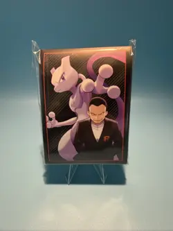 Destined Rivals Glory of Team Rocket Card sleeves 65 Count mewtwo Giovanni - Image 1