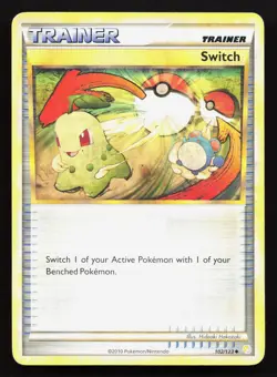 Switch 102/123 HeartGold & SoulSilver LP Pokemon Card TCG - Image 1