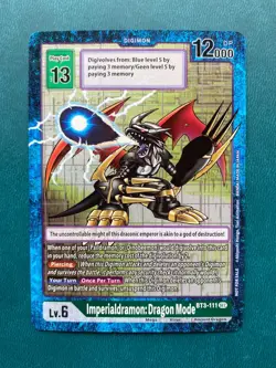 1x BT3-111 Imperialdramon: Dragon Mode Alternate Art Digimon Card Game x1 - Image 1