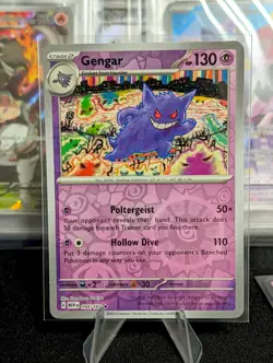 Gengar Scarlet & Violet 151 Reverse Holo Card 94/165 Near Mint - Image 1