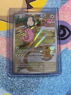 Pokemon Chansey Illustration Rare Full Art Holo Card 187/167 Twilight Masquerade - Image 1
