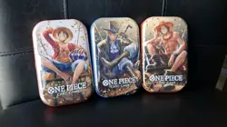ONE PIECE CARD GAME Tin Set Vol. 2 SET OF 3 BRAND NEW OP-13 - Image 1