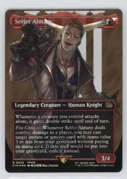 Seifer Almasy Borderless Number Surge Foil Magic: Final Fantasy FIN #0534 - Image 1