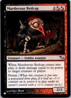 Murderous Redcap The List Reprints NM Normal - Image 1