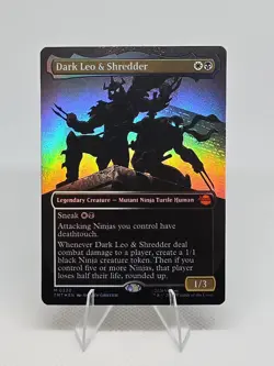 Dark Leo & Shredder (Borderless) Teenage Mutant Ninja Turtles Foil - Image 1