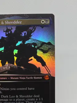 Dark Leo & Shredder (Borderless) Teenage Mutant Ninja Turtles Foil - Image 4