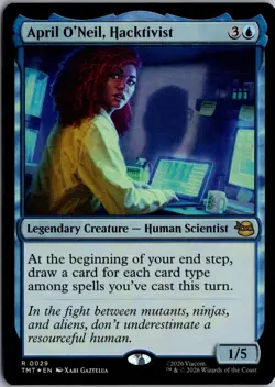 April O'Neil, Hacktivist R Teenage Mutant Ninja Turtles 29 NM Foil Magic - Image 1