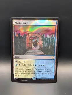 MTG - Mystic Gate - RIPPLE FOIL - Land (C/W/U) - M3C #359 - Rare - Image 1