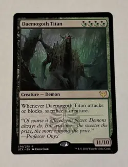 MTG Daemogoth Titan - Strixhaven: School of Mages NM - Image 1