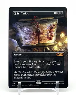 Grim Tutor (Alternate Art, Borderless) - Core Set 2021 Mythic #315 - Image 1