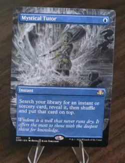 MTG Mystical Tutor (Borderless) Dominaria Remastered Regular Free shipping - Image 1