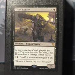 Magic: The Gathering Titan Hunter Starter Commander Decks 112 Black Rare 2022 - Image 1