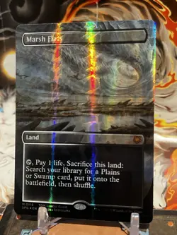 MTG | Marsh Flats (Borderless) (Special Guest) [TDM SPG] ✨Dragonscale FOIL✨ - Image 2