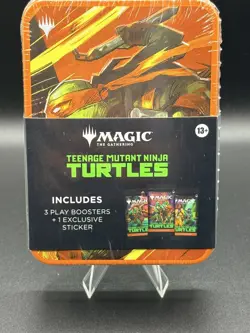 Magic: The Gathering Teenage Mutant Ninja Turtles Tin [Michelangelo] 3 Boosters - Image 1