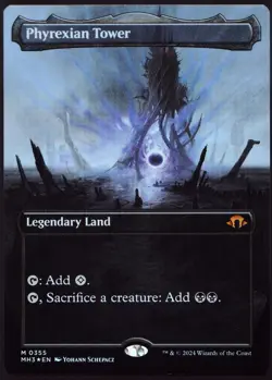 Phyrexian Tower - 355 Borderless Foil MTG MH3 - Image 1