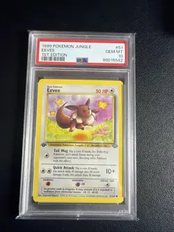 Eevee Jungle 1st Edition PSA 10 Pokemon 51/64 - Image 1