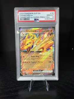 PSA 10 2024 POKEMON CHARIZARD EX 161 BLACK STAR PROMO Super Premium Collection - Image 1