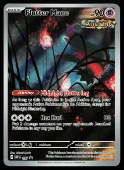 Flutter Mane 097 Holo Illustration Rare Scarlet & Violet Promo Pokemon Card - Image 1