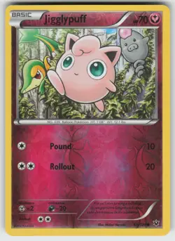 Jigglypuff Reverse Holo Common XY - Fates Collide 65/124 Pokemon - Image 1