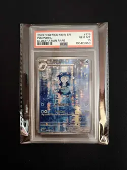2023 POKEMON SV2a 151 - MEW EN #176/165 POLIWHIRL ILLUSTRATION RARE PSA 10 - Image 1