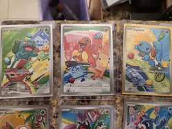 Pokemon TCG 30th anniversary first partner starters illustration set Full 9 - Image 4
