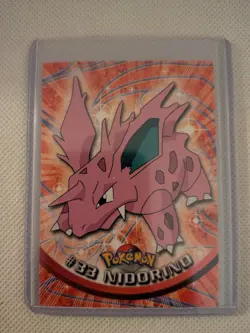 Nidorino #33 Pokemon TOPPS Series 1 TV Animation Blue Label - Image 1