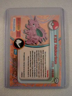 Nidorino #33 Pokemon TOPPS Series 1 TV Animation Blue Label - Image 2