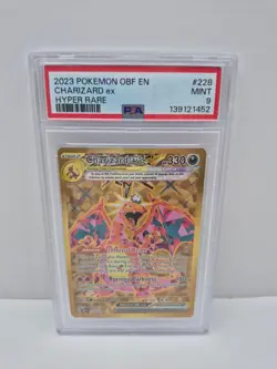 Charizard ex - Hyper Rare SV03: Obsidian Flames 228/197 PSA 9 Pokemon - Image 1