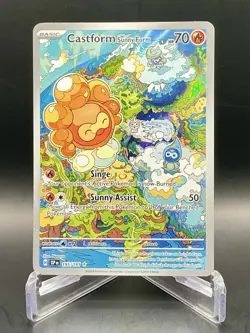 Castform Sunny Form 195/191 Surging Sparks Illustration Rare Holo Pokemon TCG NM - Image 1