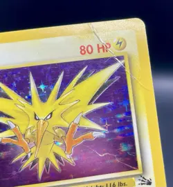 Zapdos 15/62 Fossil Unlimited (1999) Holo Rare Vintage WOTC Pokemon TCG DMG - Image 4