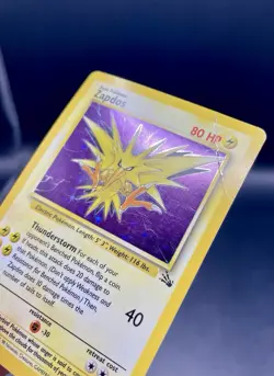 Zapdos 15/62 Fossil Unlimited (1999) Holo Rare Vintage WOTC Pokemon TCG DMG - Image 5